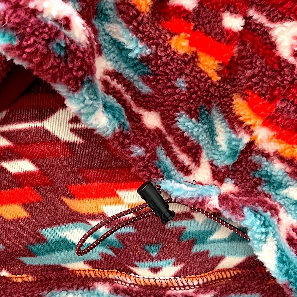 Pacsun Comfy Fuzzy Southwestern Patterned Jacket … - image 4